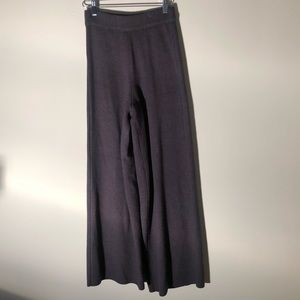 Zara wide leg high waisted knit pant